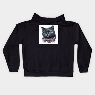 Crystal Black British Shorthair Kids Hoodie